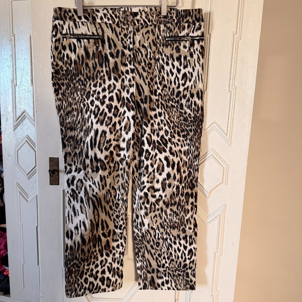 Animal Leopard Print Pants Thalia Sodi (Macys Exclusive) SIze 16